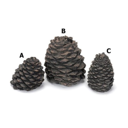 Integra Miltex Hargrove Manufacturing 1203BX Hargrove Small Slanted Ceramic Pine Cone For Gas Logs  3.5 Inch h 48980